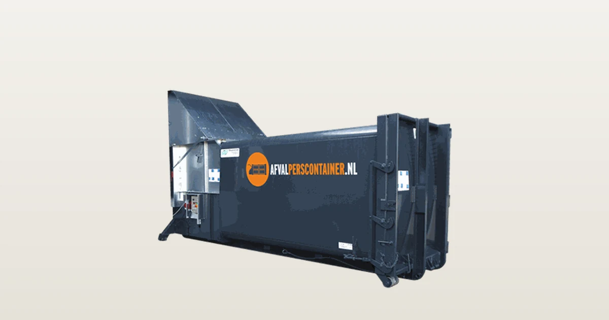 Perscontainer met dockshelter-aansluiting
