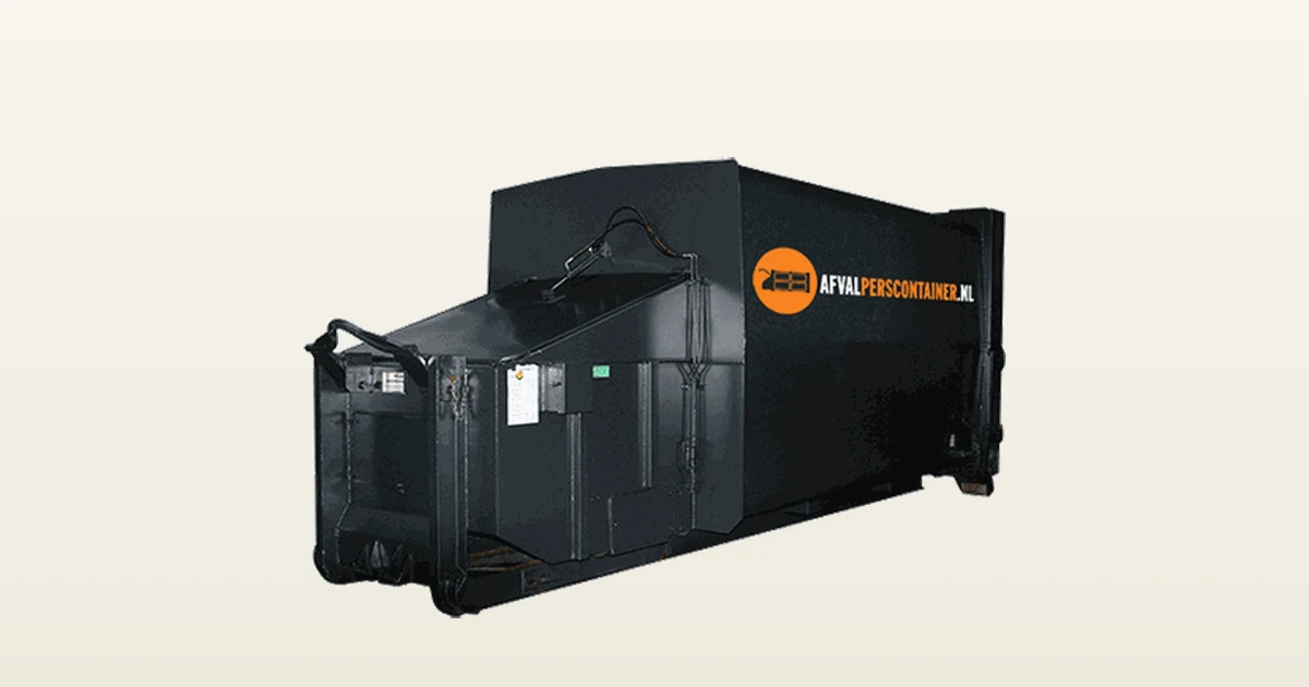 Perscontainer met hydraulische vulklep